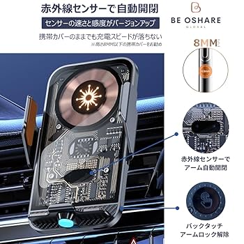 Amazon.co.jp: Be Oshare 車スマホホルダー 車載携帯ホルダー